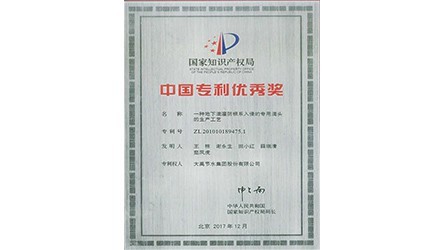 中國專利優(yōu)秀獎(jiǎng)