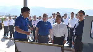 5月6日，國(guó)家水利部深化農(nóng)業(yè)水價(jià)綜合改革、推進(jìn)現(xiàn)代化灌區(qū)建設(shè)現(xiàn)場(chǎng)會(huì)在云南省元謀縣勝利召開，水利部部長(zhǎng)李國(guó)英、云南省省長(zhǎng)王予波等在元謀項(xiàng)目展廳聽取了董事長(zhǎng)王浩宇關(guān)于大禹節(jié)水參與兩手發(fā)力建設(shè)現(xiàn)代化灌區(qū)的匯報(bào)，并給予了充分肯定。